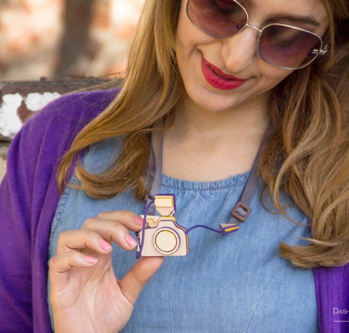 Dashed Line Creations Handmade Camera Necklace