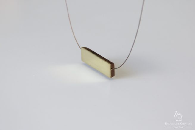 Dashed Line Creations Handmade Flat Rectangle Necklace