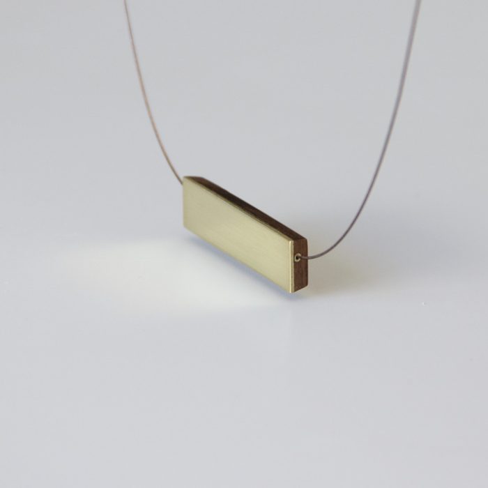 Dashed Line Creations Handmade Flat Rectangle Necklace