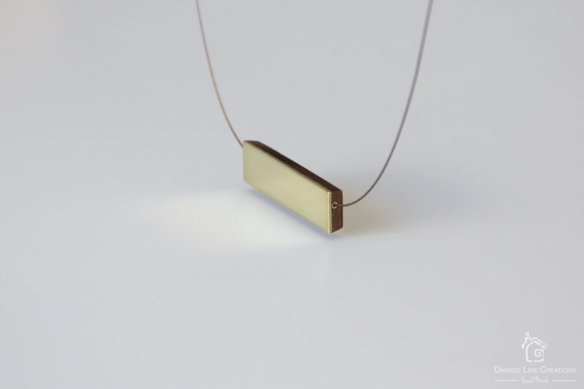 Dashed Line Creations Handmade Flat Rectangle Necklace