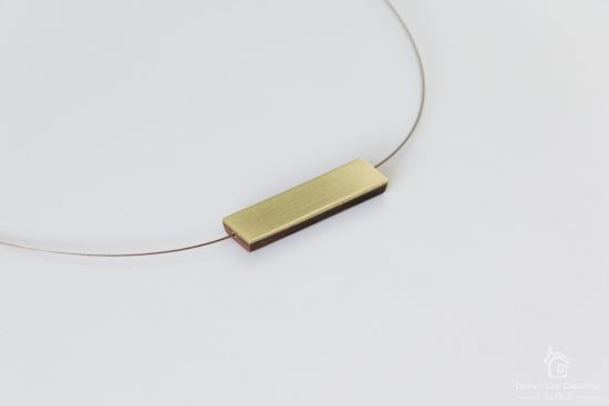 Dashed Line Creations Handmade Flat Rectangle Necklace